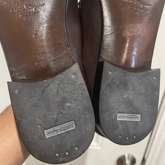Salvatore Ferragamo Dark Brown Loafers Sz 12 D - Picture 12 of 16